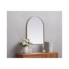 Elegant Lighting Metal Frame Arch Mirror 24x30 Inch in Brass - 3 of 4