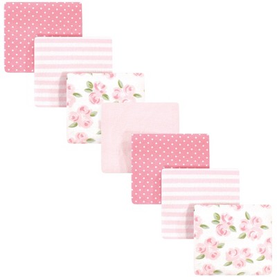 Image of Little Treasure Baby Girl Cotton Flannel Receiving Blankets, Beyoutiful 7-Pack, One Size