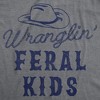 Womens Funny T Shirts Wranglin Feral Kids Sarcastic Parenting Graphic Novelty Tee For Ladies - Crazy Dog Women's T Shirt - 2 of 4