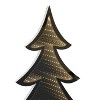 Melrose Pine Tree Infinity Light Set of 2 – 12.5" Warm White LED Acrylic Holiday Decor by Melrose - 2 of 3