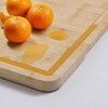 12" x 17.5" Non-slip Bamboo Cutting Board, 100% Natural Bamboo Color, with Juice Groove - 3 of 4