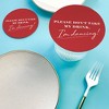 Big Dot of Happiness 25 Ct Cherry Red Simple Script Please Don't Take My Drink I'm Dancing Coasters, 4-Inch Disposable Round Paper Coasters - 2 of 4