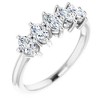 Pompeii3 1Ct Five Stone Marquise Diamond Wedding Ring in 14k White or Yellow Gold - 3 of 4