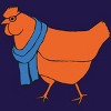 Junior's Design By Humans The Hipster Chicken By TabithaDesigns T-Shirt - 2 of 3