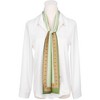 Elerevyo Women's Contrast Color Skinny Long Hair Ribbon Handbag Handle Wrap Neck Scarves 1 Pc - 2 of 4