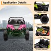 Harley-Style 24V Kids UTV Ride-on - Parent Remote Control, 2 Seats, Bluetooth Music,Storage Spaces,LED Lights & Metal Body for Ages 1-8 - 4 of 4
