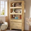 Hommoo Modern Bookshelf with 2 Drawers - 2 of 4