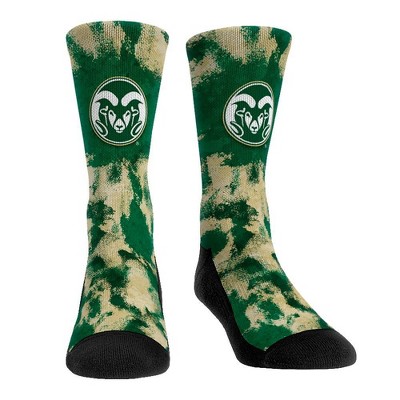 NCAA Colorado State Rams Paint Crew Socks - L/XL