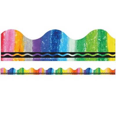 Eureka Crayola Rainbow Deco Trim, 37 Feet (Pack of 6)