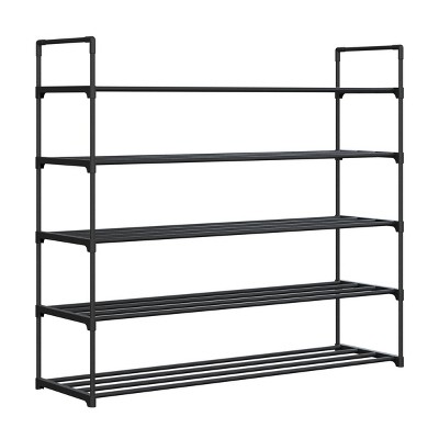 Home-complete 5-tier Shoe Rack For 25 Pairs, Black : Target