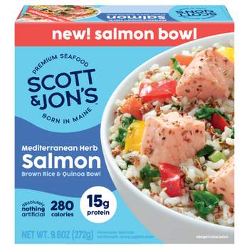 Scott and Jon's Frozen Mediterranean Herb Salmon Rice & Quinoa Bowl - 9.6 oz