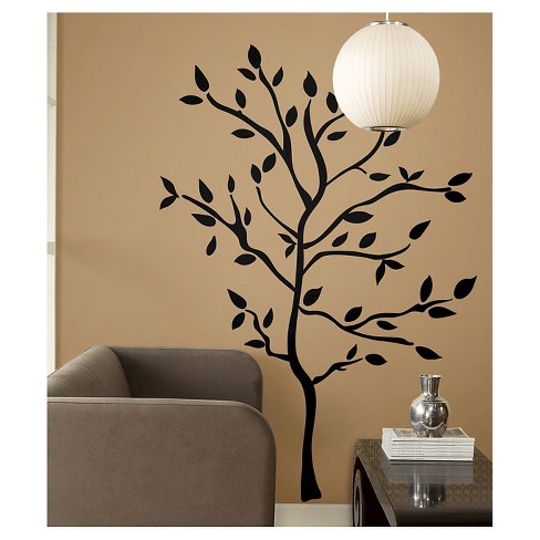 Tree Branches Peel And Stick Wall Decal Black - Roommates: Vinyl ...