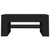 vidaXL Sleek Black Coffee Table I 40.2" x 21.7" x 17.7" I Rectangular Engineered Wood Table - 2 of 4