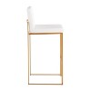 TOAOTBNBOB Comfortable Barstools with High Back, Modern Bar Chairs with Padded Backrest, Upholstered Bar Stools for Kitchen Island - 3 of 4