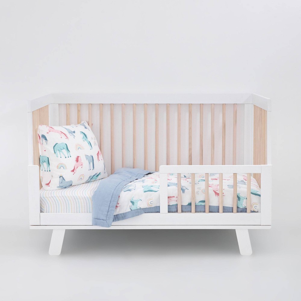 Photos - Bed Linen Little Unicorn Cotton Muslin Toddler Bedding Set - Unicorns