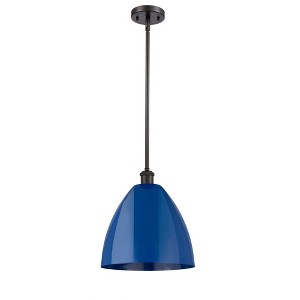 Plymouth Dome - 1 Light Stem Hung Pendant In Industrial Style-12.75 Inches Tall and 12 Inches Wide - 1 of 1