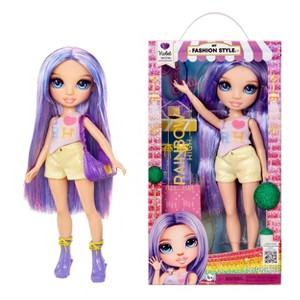 Rainbow High My Fashion Style Violet, Purple 11" Fashion Doll with Statement Outfit, Stylish Handbag - 1 of 4