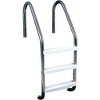 Northlight 3-Step Stainless Steel Deck Ladder for In-Ground Swimming Pools 52" - Silver/Whie - 3 of 3