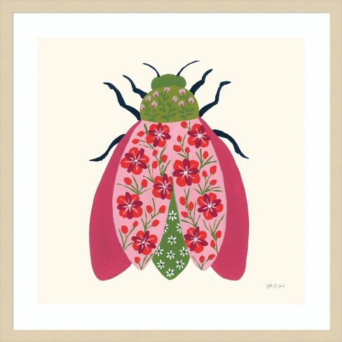 Amanti Art Blooming Beetle II by Yvette St. Amant Wood Framed Wall Art Print - image 1 of 4