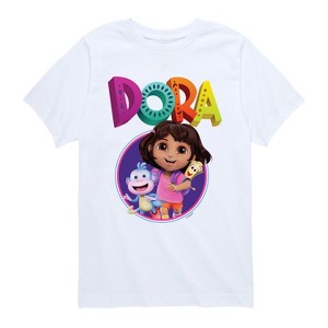 Boys' - Dora the Explorer - Logo Short Sleeve Graphic T-Shirt - 1 of 4