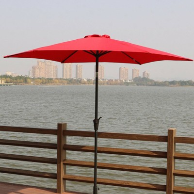 NicBex 9FT Portable Patio Umbrella with Carry Bag,Outdoor Patio Market Umbrella,Tilt-Adjustable Outdoor Umbrella for Pool,Beach & Garden