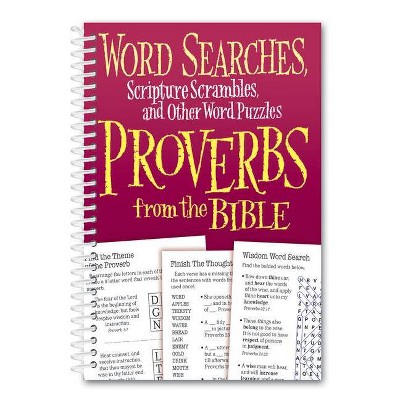 Word Searches, Scripture Scrambles and Other Word Puzzles from Proverbs from the Bible - by  Product Concept Editors (Paperback)