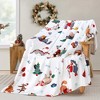 Lomsoe Christmas Throw Blanket Christmas Reindeer Blanket Ultra Soft Flannel Blankets Winter Warm Bed Blankets Xmas Holiday Decor. - 3 of 4