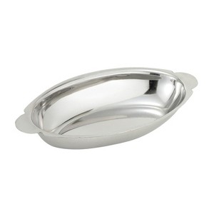 Winco Au Gratin Dishes, Stainless Steel - 1 of 2