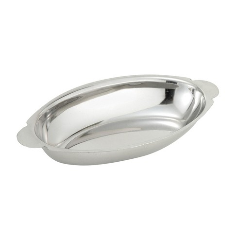 Winco Au Gratin Dishes, Stainless Steel - image 1 of 2