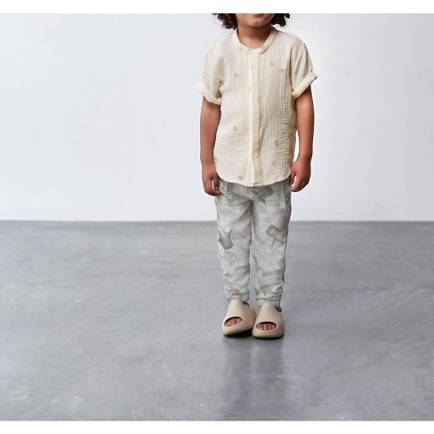 Boy's Gauze Button Up Shirt - OMAMImini - image 1 of 3