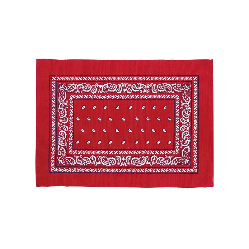 C&F Home Bandana Red Patriotic Cotton July Fourth Woven Placemat Set of 6, 1 of 5