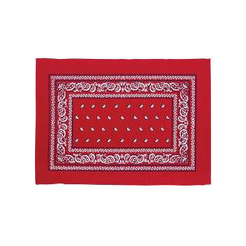C&F Home Bandana Red Patriotic Cotton July Fourth Woven Placemat Set of 6