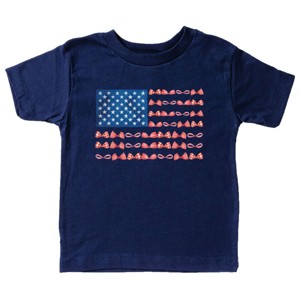 The Juniper Shop American Bow Flag Coquette Toddler Short Sleeve Tee - 1 of 4