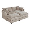NicBex Couches for Living Room Deep Seat Sofa Couch Upholstered 2 Seater Sleeper Loveseat Sofa with 4 Pillows for Bedroom - 2 of 4
