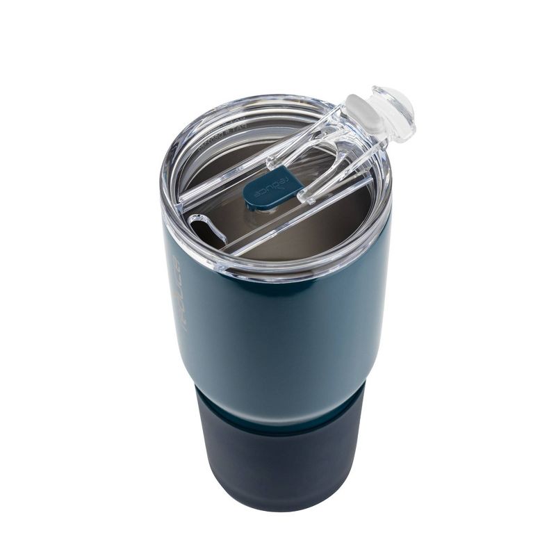 Reduce Cold1 34oz Insulated Stainless Steel Straw Tumbler with Silicone Grip Dark Web, 6 of 10