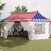 Outsunny 22.3 x 16.4 ft Party Tent, Heavy Duty Outdoot Canopy Tent with 2 Doors and 6 Windows, American Flag - 2 of 4