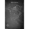 Trends International Chalk Map - North America Unframed Wall Poster Prints - 4 of 4