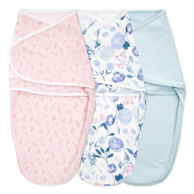 aden + anais Essentials Easy Swaddle Wrap - Flowers Bloom - 4-6 Months - 3pk
