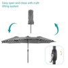 Sonkuki 15x9ft LED Double-Sided Patio Market Umbrella Aluminum Large Canopy - 4 of 4