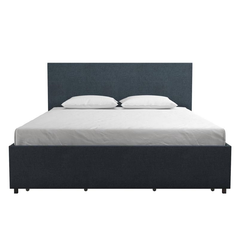 Kelly Linen Upholstered Bed with Storage - Novogratz, 3 of 14
