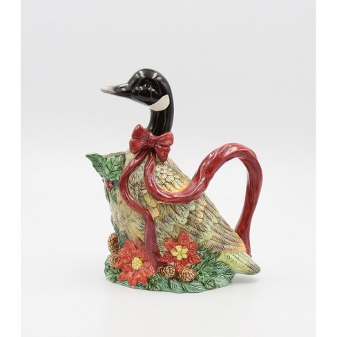 Kevins Gift Shoppe Ceramic Christmas Goose Pitcher - image 1 of 3