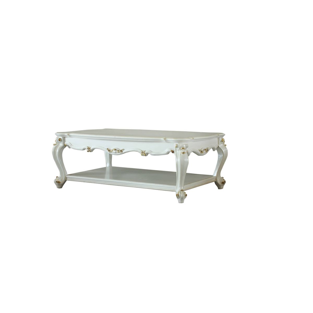 55" Picardy Coffee Table Antique Pearl - Acme Furniture