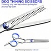 BABYYER Professional Dog Grooming Scissors Kit, Titanium Coated Dog Scissors for Grooming, 3 in1 Grooming Shears Kit - 4 of 4