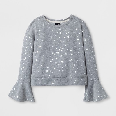 bell sleeve sweatshirt