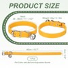 Unique Bargains Dog Collar with Bell Adjustable Buckle PU Leather Dog Collars - 2 of 4