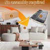 112-Inch khaki Chenille 4-Seater Extra Deep Wide Seat Curved Cloud Couch with 4 Throw Pillows for Living Room - 4 of 4