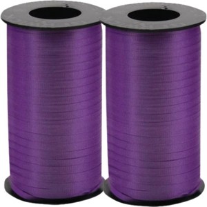 LoonBalloon 500 Yards Purple Curling Ribbon ‚ 3/16 Inch wide Bright Party Ribbon (2-Pack) - 1 of 4
