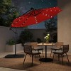 WestinTrends 10 Ft Outdoor Patio Solar LED Cantilever Umbrella - 2 of 4