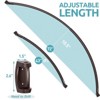 LunaLulinlk Curved Shower Curtain Rod 43-72 Inches Adjustable, Shower Rods for Bathroom Aluminum Rustproof - 3 of 4