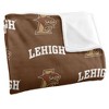 Lehigh University Logo Pattern Silky Touch Blanket White 50x60 - 3 of 4